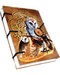 Celtic Owl journal 4 1/2" x 6 1/2" handmade parchment