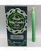 1/2" dia 5" long Green chime candle 20 pack