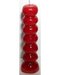 Red Seven Knob Candle