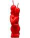 5" Red Lovers candle