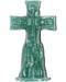 4 1/2" Crucifix Green candle