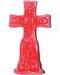 4 1/2" Crucifix Red candle 4 1/2" Crucifix Red candle
