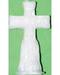 4 1/2" Crucifix White candle