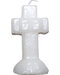 4 1/4" White Cross candle