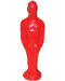 7 1/4" Red Male candle 7 1/4" Red Male candle