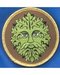 Green Man iron-on patch 3"