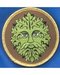 Green Man Iron-On Patch 3"