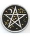 Starry Pentagram Iron-On Patch 3"