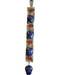 25" 4 Painted Iron Bells on Cloth Strip 25" 4 Painted Iron Bells on Cloth Strip