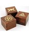 Brass Inlaid Box (various) 2 1/2" x 2"