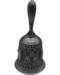 4 1/2" charcoal alloy hand bell