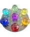 55mm 7 Chakra Flower of Life set Crystal balls
