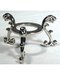 Silver Flower Crystal Ball Stand