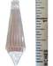 1.5" Clear 16 faceted point 1.5" Clear 16 faceted point