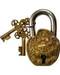 Tibetan Brass lock 4"