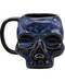 3 3/4" Skull Blue mug