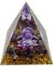 2 1/2" Purple Moon with Lotus orgonite pyramid