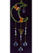 21" Amethyst Moon W Butterfly sun catcher