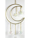 14 1/2"x 6" Crescent Moon with Stones wall hanging