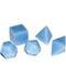 20mm Angelite platonic solids 20mm Angelite platonic solids
