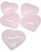 (set of 5) 2" Calcite, Pink heart