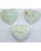 2" Jade, White heart 2" Jade, White heart