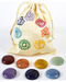 (set of 7) Chakra stones with Bag