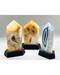 .7-1.2# Agate polished on wood base