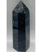 1.2-1.5# Obsidian, Black W silver stripes obelisk