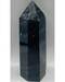 6-7" Obsidian, Black W silver stripes obelisk