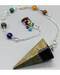 Pyrite 7 Chakra 6 sided pendulum Pyrite 7 Chakra 6 sided pendulum