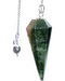 6-sided Dark Green Agate pendulum