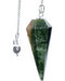 6-sided Dark Green Agate pendulum 6-sided Dark Green Agate pendulum