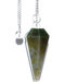 6-sided Moss Agate pendulum