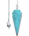 6-sided Turquoise pendulum