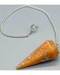 6-sided Orange Sunstone pendulum