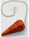 6-sided Snake Skin Agate pendulum