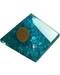 70mm Orgone Blue Topaz & Flower pyramid