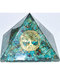 80mm Orgone Chrysocolla & Tree of Life pyramid 80mm Orgone Chrysocolla & Tree of Life pyramid