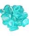 1 lb Turquoise electroplated tumbled stones
