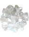 1 lb Transparent White electroplated tumbled stones