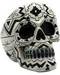 Black/ White Aztec Skull ashtray