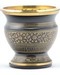 Black Engraved brass incense burner