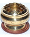 2" Engraved brass incense burner