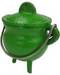 3" Green cast iron cauldron