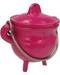 3" Pink cast iron cauldron