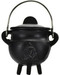 Triquetra Cast Iron Cauldron w/ Lid 2 3/4" Triquetra Cast Iron Cauldron w/ Lid 2 3/4"