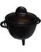 5" Cast iron cauldron w/ lid