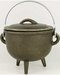 Plain cast iron cauldron 4"