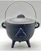 4.5" Triquetra cast iron cauldron w/ lid
